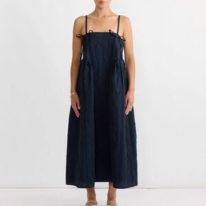 Cecilie Bahnsen Ambra dress in navy